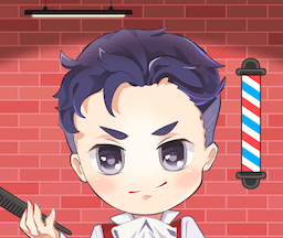 超强理发店logo图