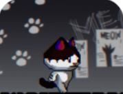 英雄小猫：像素猫logo图