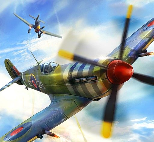 战机轰炸：二战空战logo图