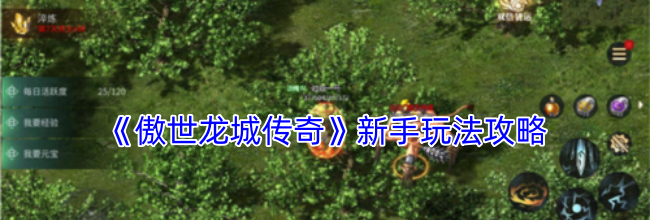 《傲世龙城传奇》新手玩法攻略