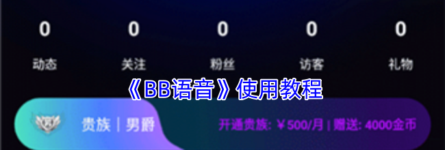 《BB语音》使用教程