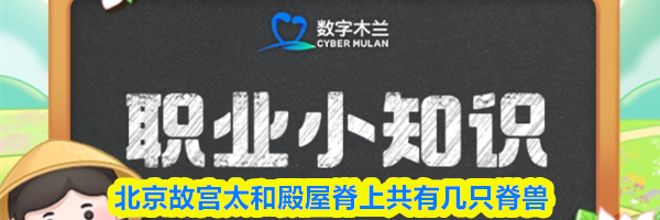 北京故宫太和殿屋脊上共有几只脊兽