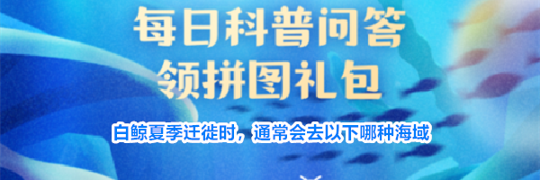白鲸夏季迁徙时，通常会去以下哪种海域