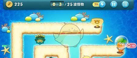 《保卫萝卜1》深海主题第2关金萝卜攻略