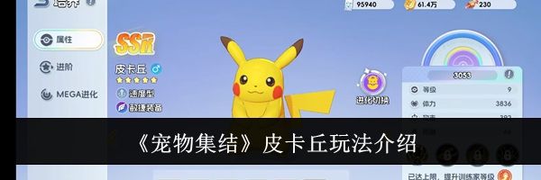 《宠物集结》皮卡丘玩法介绍