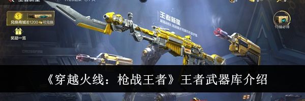 《穿越火线：枪战王者》王者武器库介绍