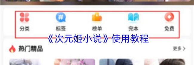 《次元姬小说》使用教程