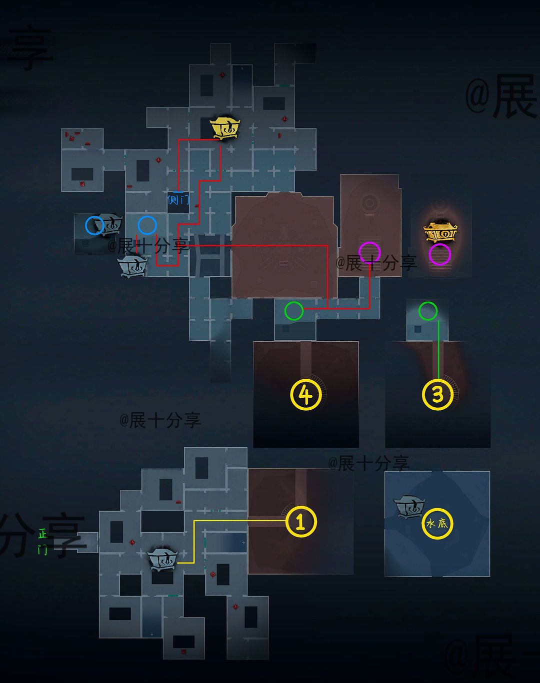 超自然行动组昆仑秘境极限侧门在【下】全地图小抄