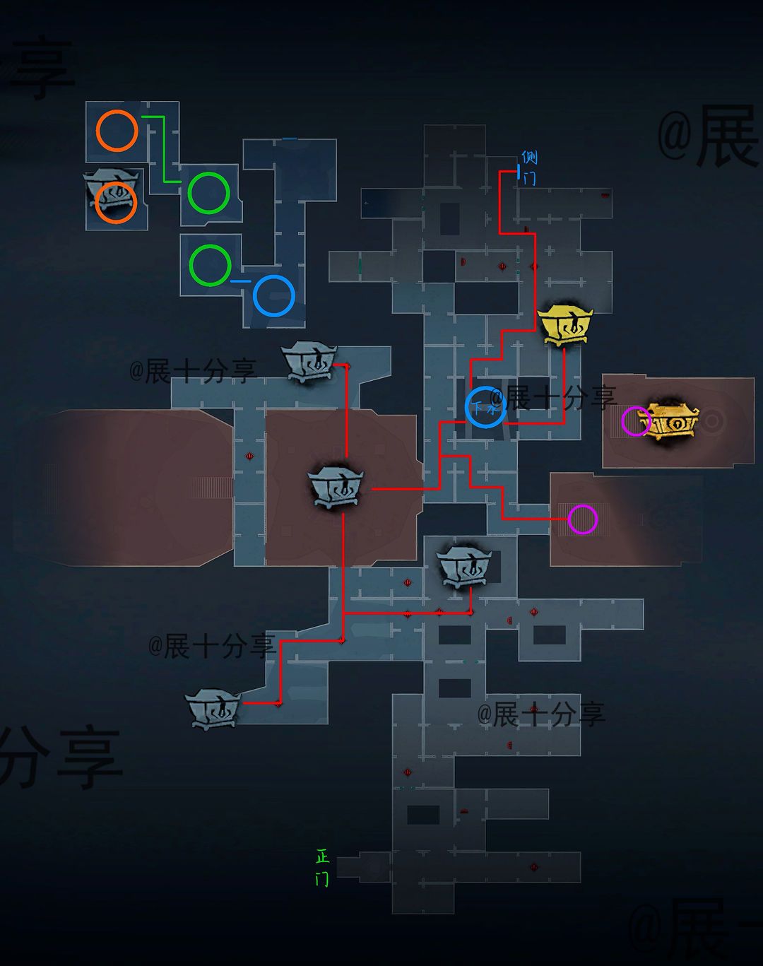 超自然行动组昆仑秘境极限侧门在【右】全地图小抄