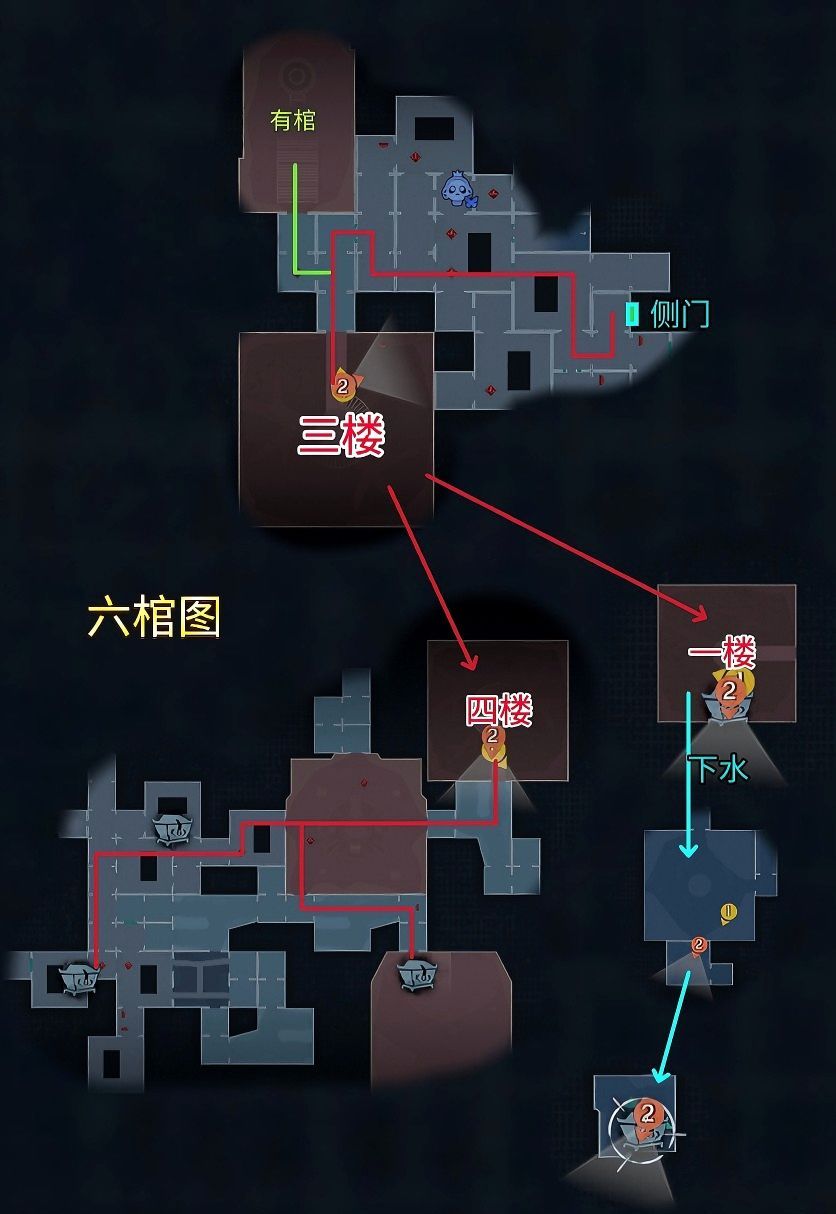 超自然行动组昆仑秘境极限侧门在【右】全地图小抄