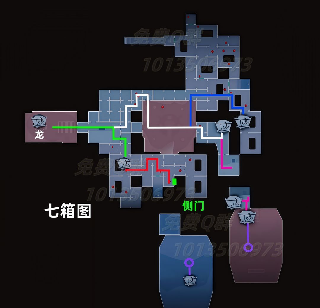 超自然行动组昆仑秘境极限侧门在【右】全地图小抄