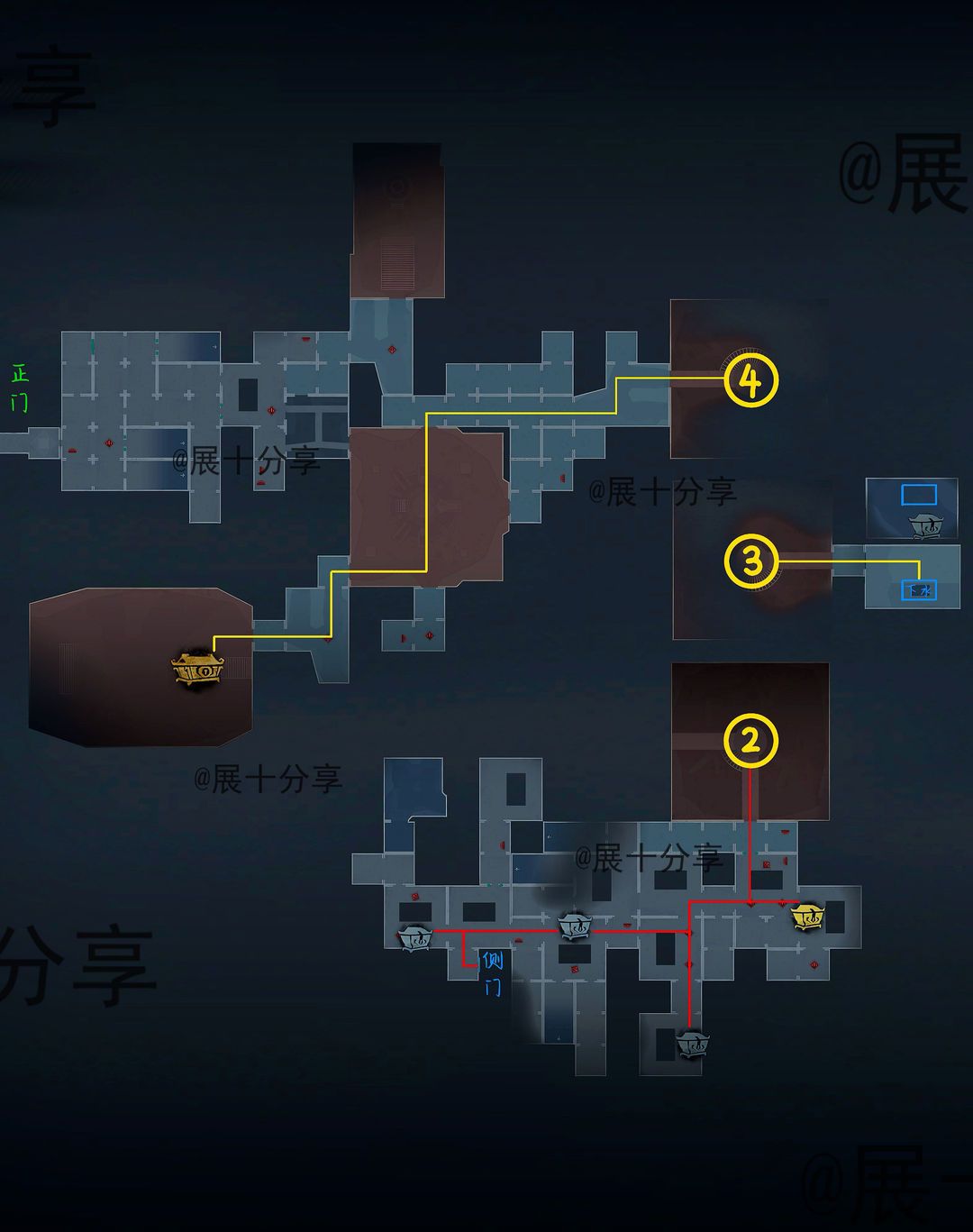 超自然行动组昆仑秘境极限侧门在【右】全地图小抄