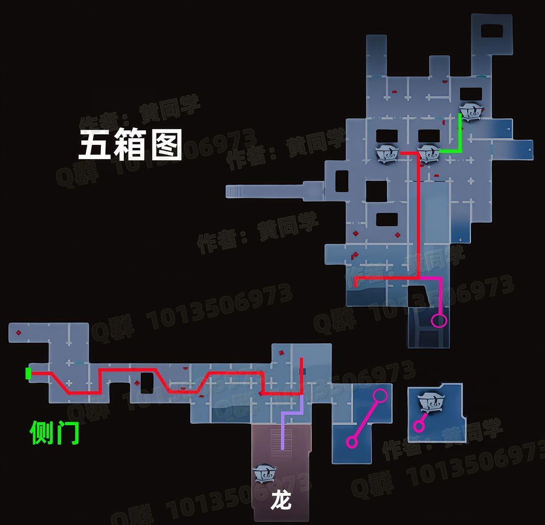 超自然行动组昆仑秘境极限侧门在【左】全地图小抄