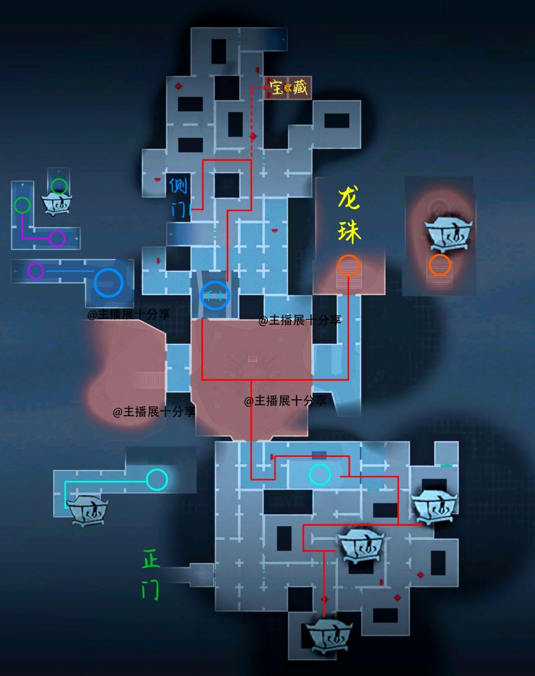 超自然行动组昆仑秘境极限侧门在【左】全地图小抄