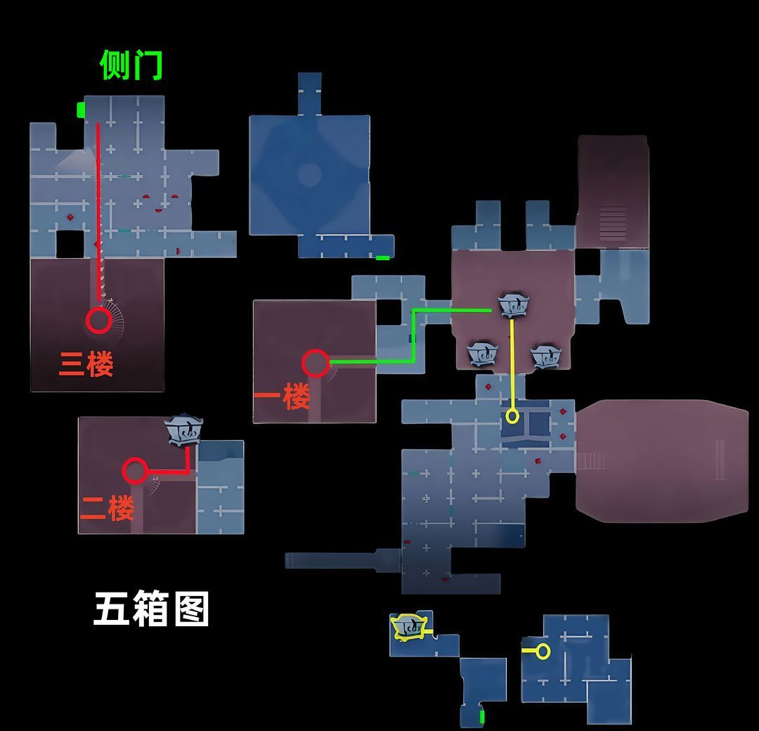 超自然行动组昆仑秘境极限侧门在【左】全地图小抄