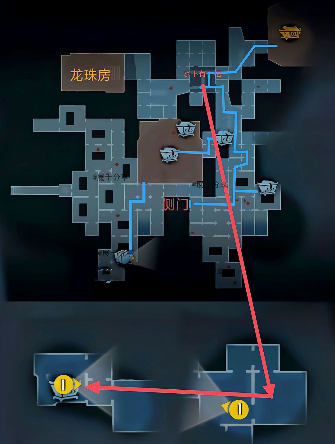 超自然行动组昆仑秘境极限侧门在【左】全地图小抄