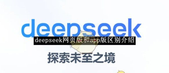 《deepseek》网页版和app版区别介绍