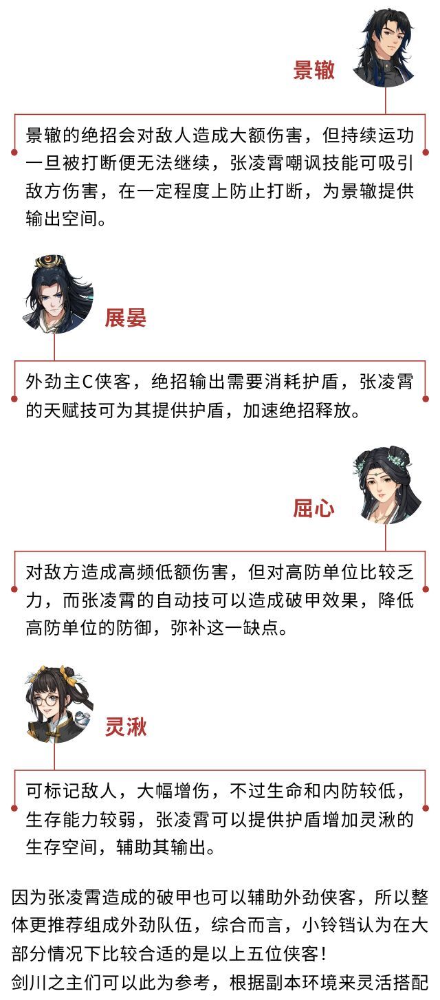 《对决！剑之川》张凌霄角色攻略