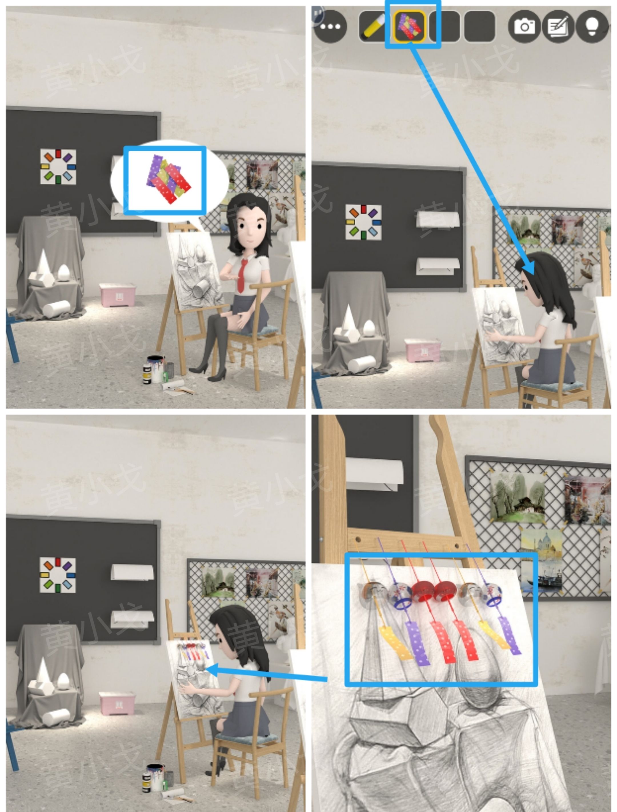 《Escape Room：侦探社》美术教室关卡攻略一