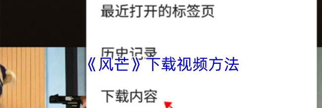 《风芒》下载视频方法