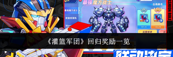 《灌篮军团》回归奖励一览