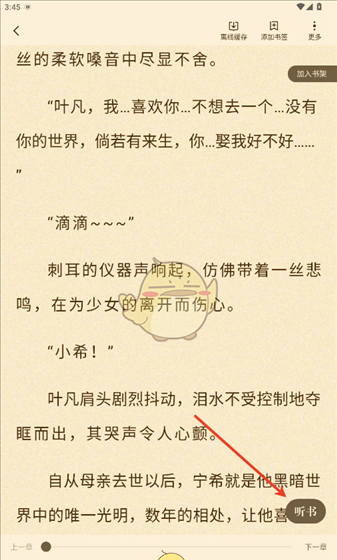 《格子小说》听书设置方法