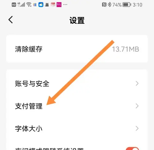 《红果免费短剧》支付管理设置方法
