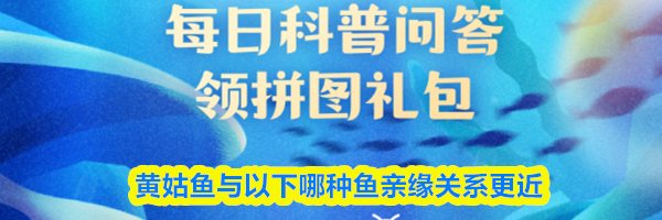 黄姑鱼与以下哪种鱼亲缘关系更近