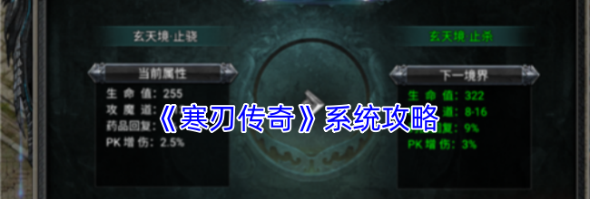 《寒刃传奇》系统攻略