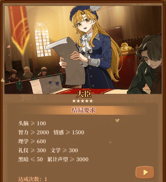 《火山的女儿：再度重逢》各职业需求一览