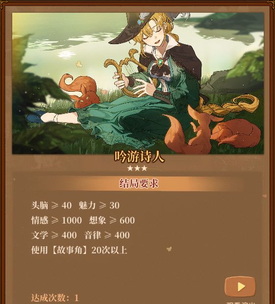 《火山的女儿：再度重逢》各职业需求一览