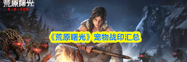 《荒原曙光》宠物战印汇总