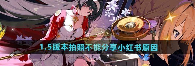 《绝区零》1.5版本拍照不能分享小红书原因