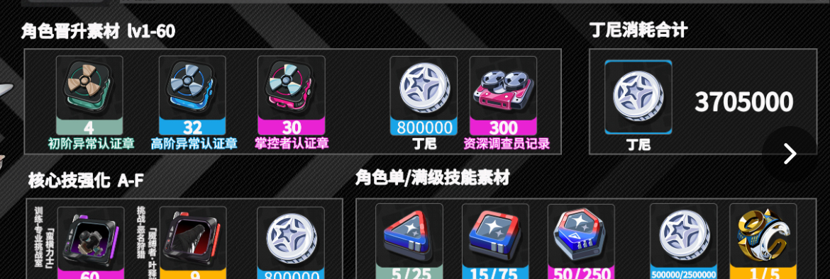 《绝区零》爱芮养成突破材料一览