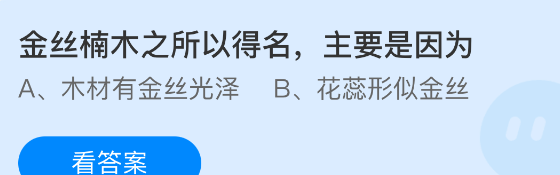 金丝楠木之所以得名，主要是因为