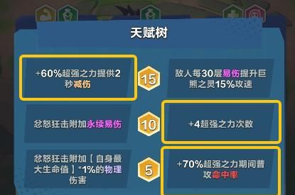 口袋斗蛐蛐巨熊之灵技能玩法流派攻略