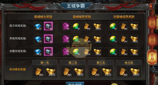 《龙城传奇》王城争霸玩法攻略