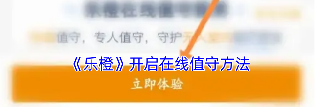 《乐橙》开启在线值守方法