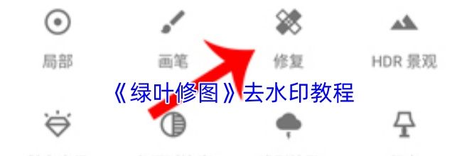 《绿叶修图》去水印教程