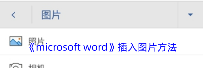 《Microsoft Word》插入图片方法