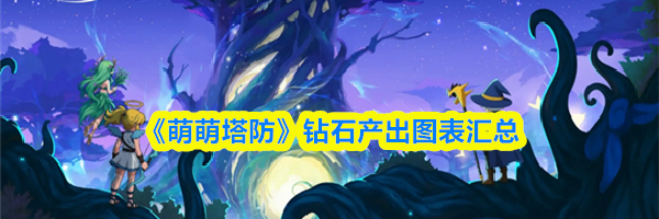 《萌萌塔防》钻石产出图表汇总