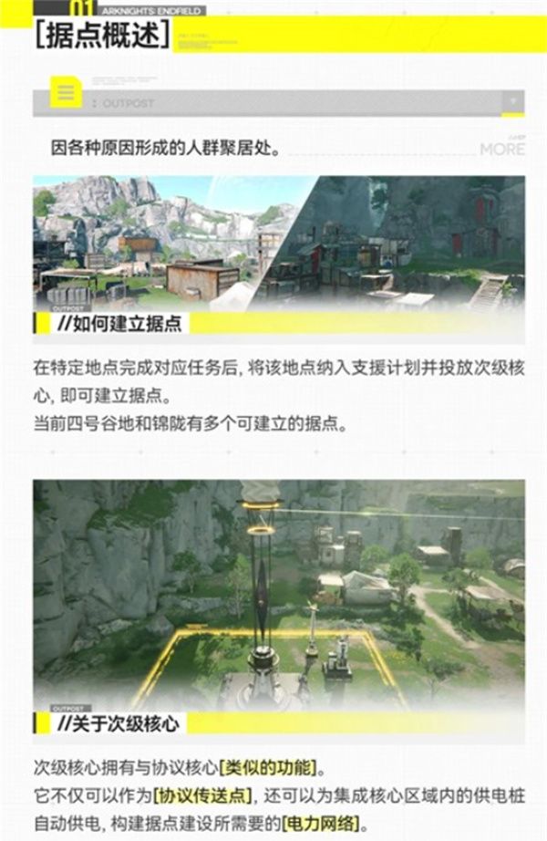 《明日方舟：终末地》基础建设功能一览