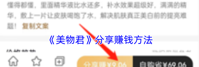 《美物君》分享赚钱方法