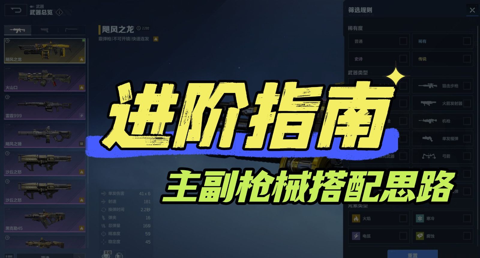 《逆战：未来》进阶指南：主副枪械好搭档，让不同组合发挥更强效果！