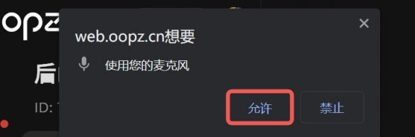 oopz网页麦克风权限开启方法
