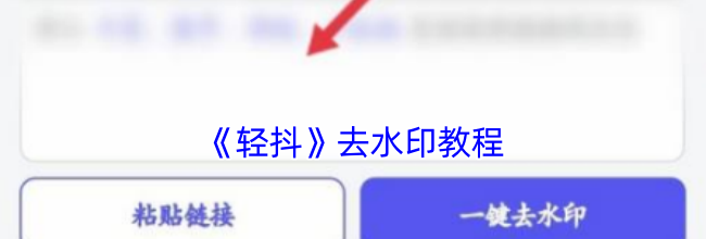 《轻抖》去水印教程