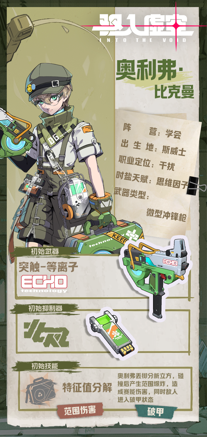 《驱入虚空》跃迁理论奥利弗·比克曼角色档案