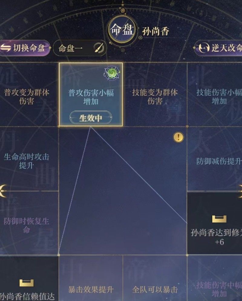 《如鸢》孙尚香命盘搭配词条搭配攻略