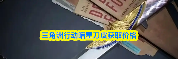 三角洲行动暗星刀皮获取价格