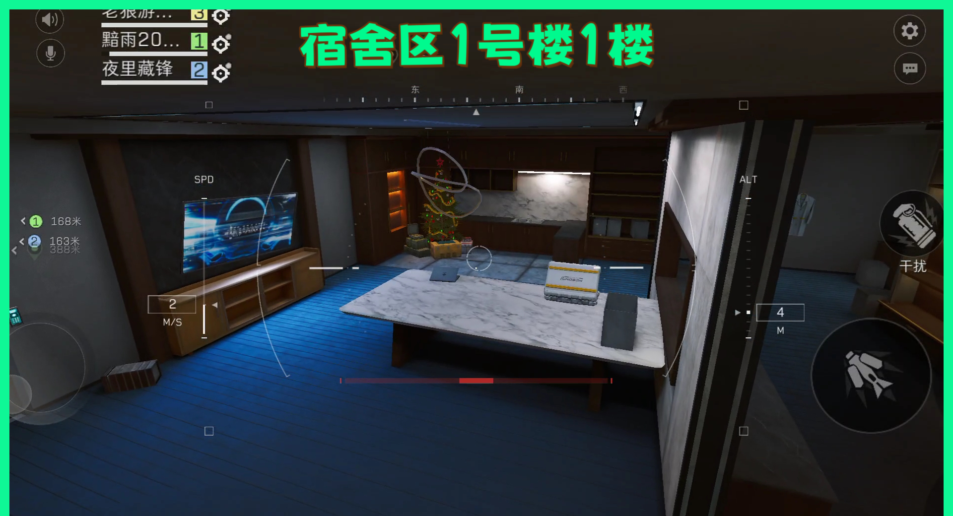 《三角洲行动》航天基地圣诞树点位图